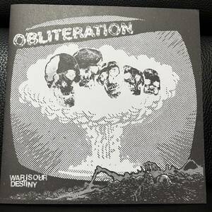 Obliteration War Is Our Destiny frigora disclose crust クラスト discharge gauze gism zouo doom gloom ジャパコア framtid pogo77