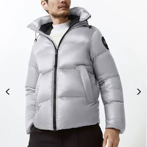 付属品付き★ CANADA GOOSE カナダグース Crofton Puffer Black Label ダウンジャケット ブラックレーベル ディスク クロフトン シルバー