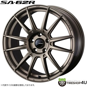 WedsSport SA-62R 18x8.5J 5/100 +45 EJ-BRONZE2 新品ホイール1本価格 1本から送料無料 ウェッズスポーツ SA62R 18インチ