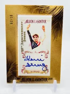 レア2015 Topps ALLEN GINTER 直筆サイン ケリー・ストラグ