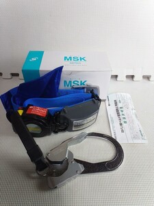 ◆サンコー/ミドリ安全 胴ベルト型 巻取式 墜落制止用器具◆未使用品 MSK MSK-500L-SB 取扱説明書付き♪E-10726カ