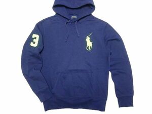 ★ラルフローレン★スウェットパーカーM/175紺POLO RALPH LAURENビッグポニーフーディーメンズトレーナースウェットシャツ