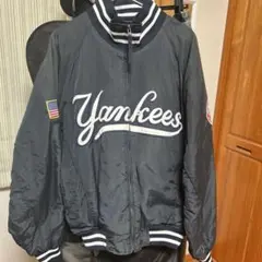 Yankees Majestic ネイビーコート