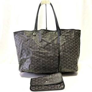 正規品◇希少◇GOYARD ゴヤール サンルイGM トートバッグ ブラック ベリーボーン メンズ レディース ユニセックス