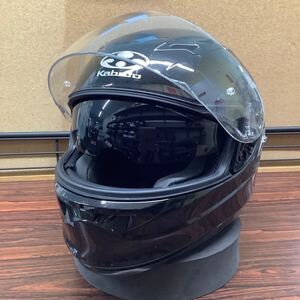 中古　KABUTO フルフェイスヘルメット インナーバイザー付 Lサイズ　ブラック KAMUI