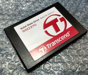 【中古パーツ】2.5 SATA SSD 1台　正常 Transcend TS64GSSD370 64GB 使用時間7690H ■SSD3132