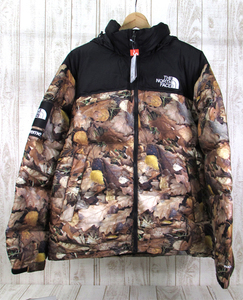 128BH SUPREME×THE NORTH FACE 16AW マルチカラー リーブス ND516021 LEAVES NUPSTE JACKET【中古：ほぼ新品】