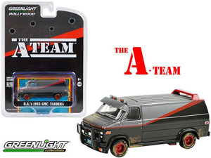 グリーンライト 1/64 GMC バンデューラ ウエザリング 1983 特攻野郎Aチーム The A Team GMC Vandura ミニカー