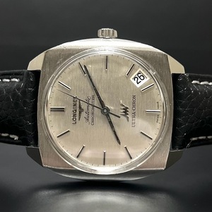 1円～ 正規動作品 LONGINES ロンジン ウルトラクロン クロノメーター 自動巻き デイト 腕時計