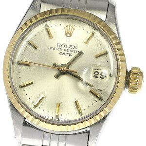 ジャンク ロレックス ROLEX 6517 オイスターパーペチュアル デイト Cal.1160 自動巻き レディース _745590