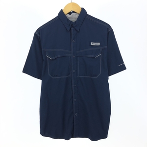 古着 コロンビア Columbia PFG 半袖 フィッシングシャツ メンズL /eaa453083