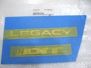 ★希少 レガシィ DIT レガシー Legacy ワゴン セダン (E・Eカイネン?) 取付型式不明 新品 ロゴ リア エンブレム 1点 旧車