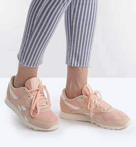 リーボック クラシック ナイロン メッシュ M 23cm パステルピンク Reebok CLASSIC NYLON MESH M