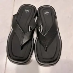 ZARA FLAT STRAPPY SLIDER SANDALS サンダル