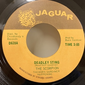 ★即決 7インチ/レゲエ Scorpion / Deadly Sting - Boris Gardiner Happening / Boing Boing D628 re12019 ジャマイカ73年プレス