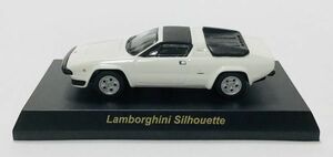 ●MKA036 サークルKサンクス限定　京商 ランボルギーニ　ミニカーコレクション2 Lamborghini SILHOUETTE シルエット　白　1/64