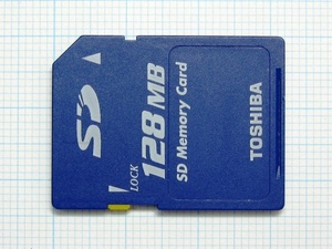 ★TOSHIBA ＳＤメモリーカード １２８ＭＢ 中古★送料８５円・１８５円