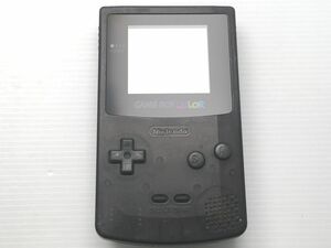 3/ 任天堂　ゲームボーイカラー / GBC　本体　エイデン　限定モデル　クリアブラック　整備済　動作品　/ 22054