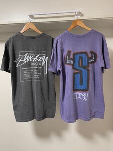 Stussy Tシャツ 半袖Tシャツ 半袖 トップス ホワイト カットソー ロゴ 古着