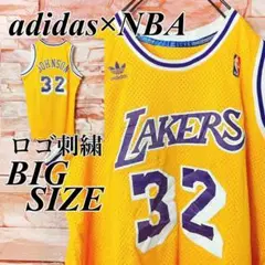 【入手困難】アディダスオリジナルス×NBAレイカーズ　タンクトップ古着XL 32