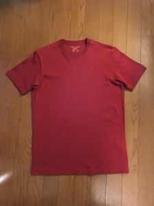 ■125■ 適度な保温性をkeepする「アダム エ ロペ」真紅の半袖Tシャツ