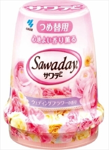 まとめ得 サワデー つめ替用 ウェディングフラワーの香り 小林製薬 芳香剤・トイレ用 x [16個] /h