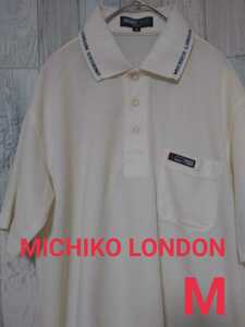 ミチコロンドンコシノ　MICHIKO LONDON KOSHINO ポロシャツ　Ｍ