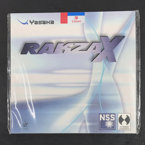 送料360円 新品同様 ヤサカ RAKZAX ラグザX B-82 卓球ラバー 厚さ2.0mm 赤 未開封品 YASAKA 同梱NG