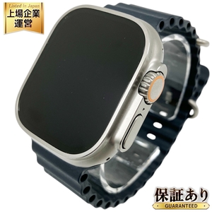 Apple Watch MQFK3J/A Ultra 49mm GPS+Cellularモデル チタニウムケース A2684 32GB アップルウォッチ 中古 良好 O9519307