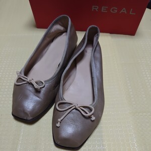 ■REGAL（リーガル）フラットシューズ■レディスバレエシューズ■24.5cm・日本製■