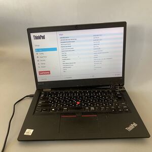 JK5909 Lenovo Thinkpad L13/Core i 5-10210U /メモリー：8GB/SSD:256/BIOS確認だけ/画面ホワイトスポート、外観ヒンジ破損