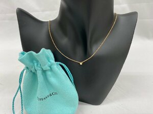 ◇◇TIFFANY＆Co ティファニー バイザヤード ダイヤ ネックレス K18YG 重さ約2ｇ 長さ約41ｃｍ レディース◇◇