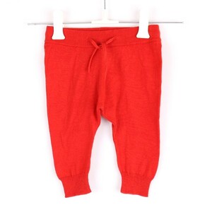 キッズケース パンツ ジョガーパンツ 長ズボン 綿100％ 男の子用 3m 62サイズ 赤 ベビー 子供服 kidscase 未使用 新品