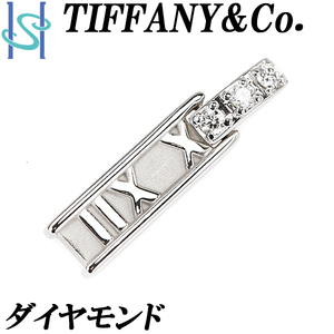 ティファニー ダイヤモンド ペンダントトップ K18WG メンズ ユニセックス TIFFANY&Co. 美品 中古 SH95574
