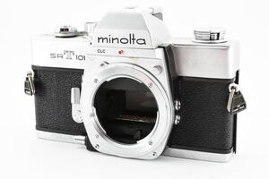 #1254★良品★MINOLTA ミノルタ 昔の高級一眼レフカメラ SRT-101ボディ （前期型） 希少な作動品（腐食無し）★