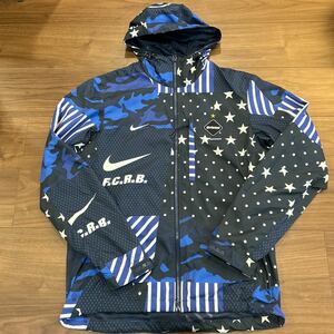 【FCRB×NIKE】WOVEN PRACTICE JACKET S ネイビー 国内正規 激レア / SOPHNET F.C.R.B ナイキ ジャケット パーカー ジャージ セットアップ