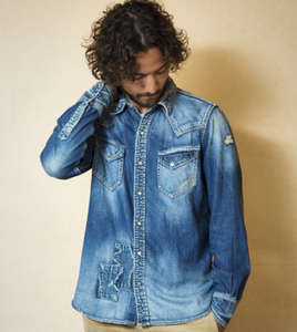 TMT REVIVAL CRUSH DENIM SHIRT デニムウエスタンシャツ／TSH-S18SP02 復刻版　サイズS