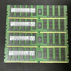 SKhynix PC4 DDR4 2400T サーバー 64GB 4枚 256GB ECC Registered 