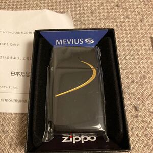 懸賞当選品　非売品Zippo 2018年製 メビウス　アーマースリム　MEVIUS2018-2019modelです。新品未使用