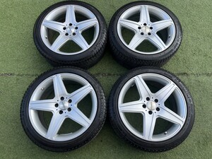 ミシュラン スタッドレスタイヤ 245/40R19 6〜7部山2017年製造 アルミホイール 19×8.5J IS38 5H PCD112 メルセデスベンツ 4本セット