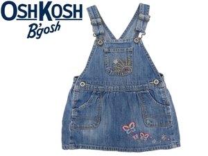 KO193★送料無料 美品★OSH KOSH★デニムジャンパースカート 80