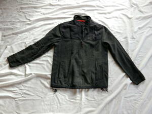 エアロポステール　長袖ジップジャケット　 ダークグレイ×ブラック　M/M　フリース素材　ハワイ購入