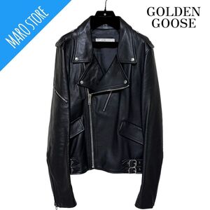 【美品】GOLDEN GOOSE レザー ダブルライダース ジャケット