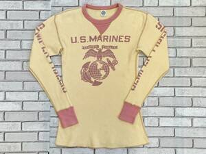 ＵＳＥＤ　トイズマッコイ　TOYS McCOY　長袖Ｔシャツ　ワッフル　サイズＭ　U.S.MARINES SEMPER FIDELIS