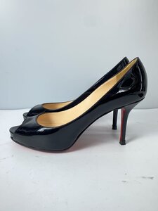 Christian Louboutin◆パンプス/38/BLK/エナメル