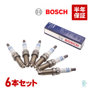 BMW E82 E88 E90 E91 E92 E93 スーパー スパークプラグ 6本セット 1台分 直6エンジン BOSCH 135i 325i 325xi 335i ZGR6STE2 ZGR6STE2W