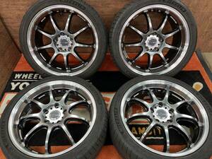 ◆1,000円スタート完全売切! ワーク エモーション D9R◆18インチ 7.5J+47 8.5+47 120-5H◆WORK BMW 3シリーズ E90E91 1シリーズE87E88