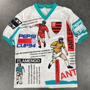 希少 レア 90s 1994 PEPSI CUP Vintage ペプシカップ フラメンゴ ブラジル アントラーズ フットボールシャツ ユニフォーム ヴィンテージ