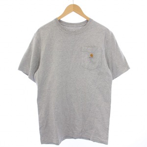 カーハート carhartt Tシャツ カットソー 半袖 クルーネック ロゴ S グレー /BM ■MA メンズ