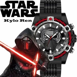 【定価18万】公式スターウォーズ特別限定モデル【カイロ・レン】世界限定1977本 100m防水 セイコー製ムーブ メンズ腕時計 INVICTA